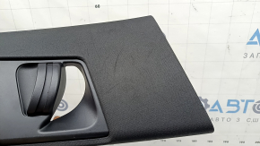 Right center pillar trim, belt, Porsche Macan 15-21, black fabric, 2 pieces, worn