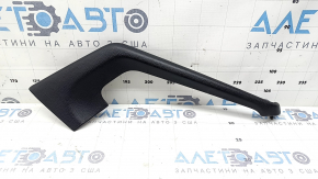 Left side center console trim for Porsche Macan 15-18, black leather