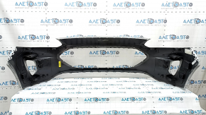 Front bumper, bare, Ford Escape MK4 20-22, without parking sensors, silver, scratches, dents, non-standard holes