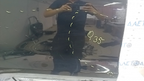 The bare rear right door of a Porsche Macan 15-18, black A1, painted 0.25-0.3, with a bump, scratches, and chips.