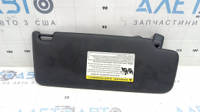 Left visor for Porsche Macan 15-21, black leather, without hook, for panoramic windows, crack in mount