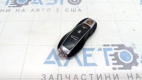 Porsche Macan 15-22 key, 4 buttons, peeling chrome, scratches