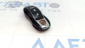 Porsche Macan 15-22 key, 4 buttons, peeling chrome, scratches