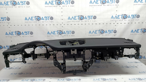 Front dashboard with AIRBAG Porsche Macan 15-18, black leather, rusty pyropatron