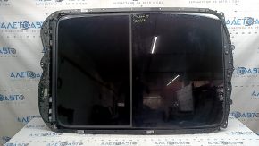 Panorama assembly for Porsche Macan 15-18, black curtain, needs cleaning, scratches