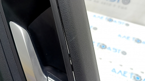 Door trim panel rear right Ford Escape MK4 20-22 black with black plastic insert, armrest black leather, with handle, scratches