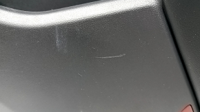 Door trim panel rear right Ford Escape MK4 20-22 black with black plastic insert, armrest black leather, with handle, scratches