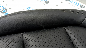 Ford Escape MK4 2020 passenger seat cushion upholstery, black leather with perforation, heated, cleanable