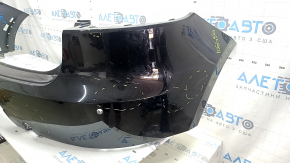 Black rear bumper for Porsche Macan 15-18, with parking sensors and camera, broken mounts, cracked mount, tear, cracked, scratches