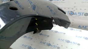 Black rear bumper for Porsche Macan 15-18, with parking sensors and camera, broken mounts, cracked mount, tear, cracked, scratches