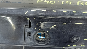 Right threshold for Toyota Prius V 12-17 black, broken mount, scratches, torn