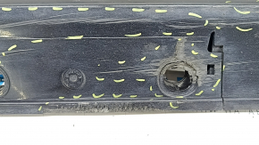 Right threshold for Toyota Prius V 12-17 black, broken mount, scratches, torn