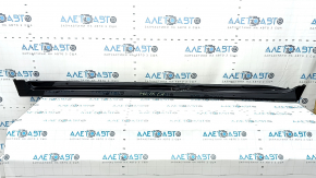Left side sill for Toyota Prius V 12-17, black, with mudguard, dented, scratches, cracks, broken mount
