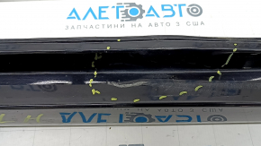 Left side sill for Toyota Prius V 12-17, black, with mudguard, dented, scratches, cracks, broken mount