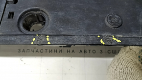 Left side sill for Toyota Prius V 12-17, black, with mudguard, dented, scratches, cracks, broken mount