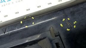 Left side sill for Toyota Prius V 12-17, black, with mudguard, dented, scratches, cracks, broken mount