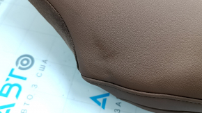 Rear seat cushion, 2nd row, Audi A6 C8 19-20, light brown leather, heated, scratches, dented