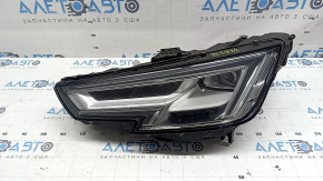 Left front headlight assembly for Audi A4 B9 17-19 Full LED, scratches, chips, needs polishing