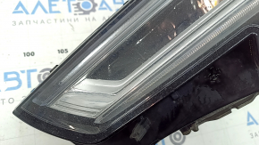 Left front headlight assembly for Audi A4 B9 17-19 Full LED, scratches, chips, needs polishing