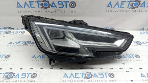 Right front headlight assembly for Audi A4 B9 17-19 Full LED, scratches, chips, needs polishing