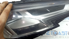 Right front headlight assembly for Audi A4 B9 17-19 Full LED, scratches, chips, needs polishing