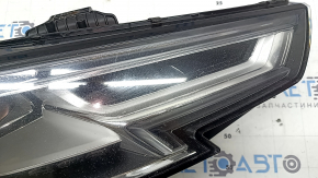 Right front headlight assembly for Audi A4 B9 17-19 Full LED, scratches, chips, needs polishing