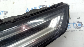 Right front headlight assembly for Audi A4 B9 17-19 Full LED, scratches, chips, needs polishing