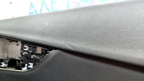 Black rear right door panel for Audi A4 B9 17-19, black leather armrest, black leather insert, Bang & Olufsen, with buttons, scratches, tear, dent