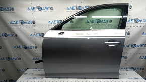 Front left door assembly for Audi A4 B9 17-18 silver LZ7G, keyless, butt, painted 0.15