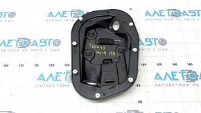 The inner rear right door panel of an Audi A6 C8 19-25 under the door closer, the fasteners are broken