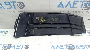 Left front bumper grille for Audi A4 B9 17-17 s-line, without radar, light chrome, chips