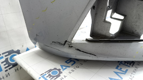 Bare front bumper for Audi A4 B9 17-19 S-Line without washers, for 4 parking sensors, without tow hook plug, silver, chips, scratches, broken mount