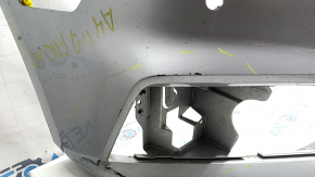 Bare front bumper for Audi A4 B9 17-19 S-Line without washers, for 4 parking sensors, without tow hook plug, silver, chips, scratches, broken mount