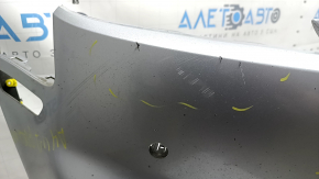 Bare front bumper for Audi A4 B9 17-19 S-Line without washers, for 4 parking sensors, without tow hook plug, silver, chips, scratches, broken mount