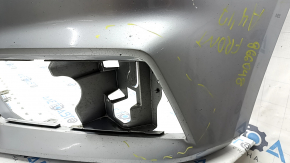 Bare front bumper for Audi A4 B9 17-19 S-Line without washers, for 4 parking sensors, without tow hook plug, silver, chips, scratches, broken mount