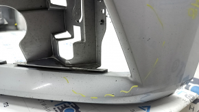 Bare front bumper for Audi A4 B9 17-19 S-Line without washers, for 4 parking sensors, without tow hook plug, silver, chips, scratches, broken mount