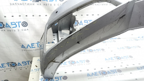 Bare front bumper for Audi A4 B9 17-19 S-Line without washers, for 4 parking sensors, without tow hook plug, silver, chips, scratches, broken mount