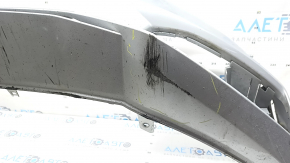 Bare front bumper for Audi A4 B9 17-19 S-Line without washers, for 4 parking sensors, without tow hook plug, silver, chips, scratches, broken mount