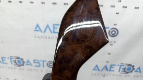 Set of interior trims for Audi A4 B9 17-19 in brown wood, quattro, scratches
