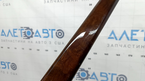 Set of interior trims for Audi A4 B9 17-19 in brown wood, quattro, scratches