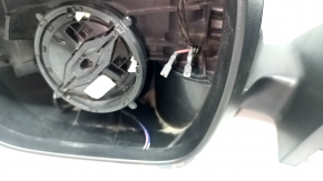 Left side mirror assembly for Ford Escape MK4 20-26, 7 pins, heated, BSM, black, without mirror element, scratches