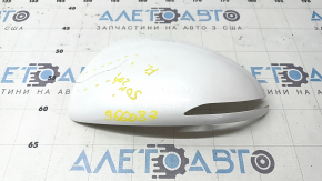 Left side mirror cover for Hyundai Sonata 20-23, white, cracked, broken fasteners