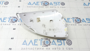 Left side mirror cover for Hyundai Sonata 20-23, white, cracked, broken fasteners