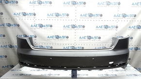 Bare rear bumper for Audi A4 B9 18-19 S-Line with 4 parking sensors, silver LZ7G, without plug, scratches, pressed, scale