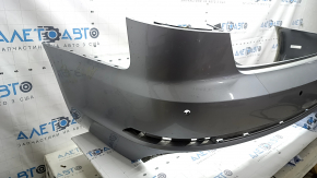 Bare rear bumper for Audi A4 B9 18-19 S-Line with 4 parking sensors, silver LZ7G, without plug, scratches, pressed, scale