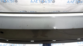 Bare rear bumper for Audi A4 B9 18-19 S-Line with 4 parking sensors, silver LZ7G, without plug, scratches, pressed, scale