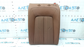 Left rear seat backrest, 2nd row, Audi A6 C8 19-20, light brown leather, heated