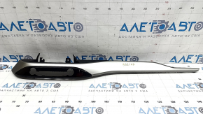 Right front panel trim for Ford Escape MK4 20-26, gloss black, light gray molding, broken fasteners