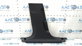 Lower left center pillar trim for Audi A6 C8 19-25, black, scratches, worn