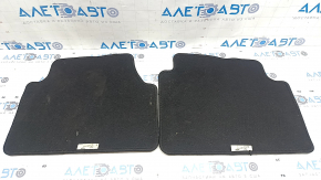 Set of fabric floor mats for Ford Escape MK4 2020 - black, hybrid, plug-in, dry-cleanable